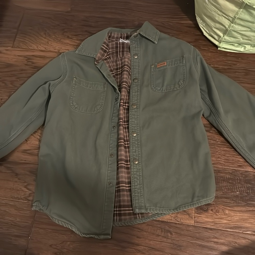 Vintage Carhartt jacket with plaid lining inside